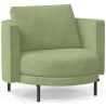 Buy Design Armchair - Velvet Upholstery - Nagar Light green 60687 - prices