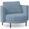 Buy Design Armchair - Velvet Upholstery - Nagar Light blue 60687 at MyFaktory