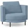 Buy Design Armchair - Velvet Upholstery - Nagar Light blue 60687 at MyFaktory
