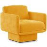 Buy Velvet Upholstered Armchair - Ren Yellow 60698 at MyFaktory