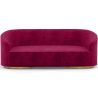 Buy 3/4-Seater Velvet Upholstered Sofa - Treya Wine 60648 in the Europe