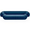 Buy Velvet Upholstered Sofa - 3/4 seats - Lumun Dark blue 60640 - in the EU