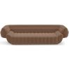 Buy Velvet Upholstered Sofa - 3/4 seats - Lumun Chocolate 60640 at MyFaktory