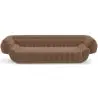 Buy Velvet Upholstered Sofa - 3/4 seats - Lumun Chocolate 60640 at MyFaktory
