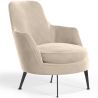 Buy Contemporary Style Upholstered Velvet Design Armchair - Saqua White 61046 - in the EU