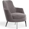 Buy Contemporary Style Upholstered Velvet Design Armchair - Saqua Dark grey 61046 at MyFaktory