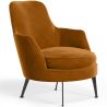 Buy Contemporary Style Upholstered Velvet Design Armchair - Saqua Mustard 61046 in the Europe