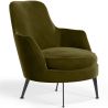 Buy Contemporary Style Upholstered Velvet Design Armchair - Saqua Olive 61046 - in the EU