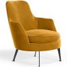 Buy Contemporary Style Upholstered Velvet Design Armchair - Saqua Yellow 61046 in the Europe