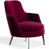 Buy Contemporary Style Upholstered Velvet Design Armchair - Saqua Wine 61046 in the Europe