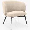 Buy Curved Design Upholstered Armchair Contemporary Style - Opreh White 61100 in the Europe