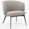 Buy Curved Design Upholstered Armchair Contemporary Style - Opreh Light grey 61100 - prices