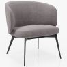 Buy Curved Design Upholstered Armchair Contemporary Style - Opreh Dark grey 61100 - in the EU