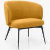 Buy Curved Design Upholstered Armchair Contemporary Style - Opreh Yellow 61100 - in the EU