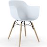 Buy Dining Chair Scandinavian Design - Wooden Legs - Skandiva White 61552 - in the EU