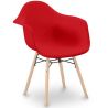 Buy Dining Chair Scandinavian Design - Wooden Legs - Skandiva Red 61552 home delivery