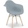 Buy Dining Chair Scandinavian Design - Wooden Legs - Skandiva Light grey 61552 - in the EU