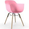 Buy Dining Chair Scandinavian Design - Wooden Legs - Skandiva Pink 61552 in the Europe