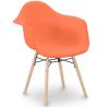 Buy Dining Chair Scandinavian Design - Wooden Legs - Skandiva Orange 61552 at MyFaktory