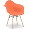 Buy Dining Chair Scandinavian Design - Wooden Legs - Skandiva Orange 61552 home delivery
