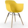 Buy Dining Chair Scandinavian Design - Wooden Legs - Skandiva Yellow 61552 at MyFaktory