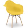 Buy Dining Chair Scandinavian Design - Wooden Legs - Skandiva Yellow 61552 - prices