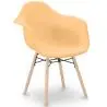 Buy Dining Chair Scandinavian Design - Wooden Legs - Skandiva Pastel orange 61552 - prices