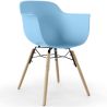 Buy Dining Chair Scandinavian Design - Wooden Legs - Skandiva Light blue 61552 - in the EU