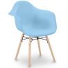 Buy Dining Chair Scandinavian Design - Wooden Legs - Skandiva Light blue 61552 - in the EU