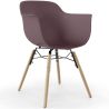 Buy Dining Chair Scandinavian Design - Wooden Legs - Skandiva Taupe 61552 home delivery