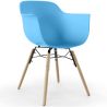 Buy Dining Chair Scandinavian Design - Wooden Legs - Skandiva Blue 61552 in the Europe