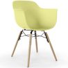 Buy Dining Chair Scandinavian Design - Wooden Legs - Skandiva Pastel yellow 61552 at MyFaktory