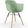 Buy Dining Chair Scandinavian Design - Wooden Legs - Skandiva Pastel green 61552 - in the EU