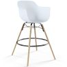 Buy Bar Stool Scandinavian Design - Wooden Legs - Skandiva White 61553 - in the EU