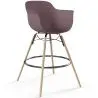 Buy Bar Stool Scandinavian Design - Wooden Legs - Skandiva Taupe 61553 - in the EU