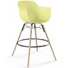 Buy Bar Stool Scandinavian Design - Wooden Legs - Skandiva Pastel yellow 61553 in the Europe