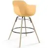 Buy Bar Stool Scandinavian Design - Wooden Legs - Skandiva Pastel orange 61553 in the Europe