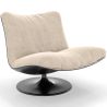 Buy Upholstered Armchair with Curved Design, Contemporary Style - Tulip White 61545 at MyFaktory