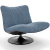 Buy Upholstered Armchair with Curved Design, Contemporary Style - Tulip Light blue 61545 home delivery