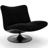 Buy Upholstered Armchair with Curved Design, Contemporary Style - Tulip Black 61545 in the Europe