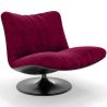 Buy Upholstered Armchair with Curved Design, Contemporary Style - Tulip Wine 61545 in the Europe