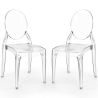 Buy Pack of 2 Dining Chairs Transparent - Victoria Ghost Style Transparent 61554 - in the EU