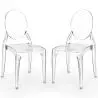 Buy Pack of 2 Dining Chairs Transparent - Victoria Ghost Style Transparent 61554 - in the EU