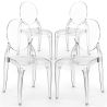 Buy Pack of 4 Dining Chairs Transparent - Victoria Ghost Style Transparent 61555 - in the EU