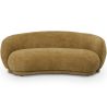 Buy Curved Contemporary Style Design Sofa Upholstered in Chenille - Onda Mustard 61557 - prices