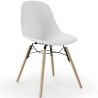 Buy Dining Chair - Scandinavian Design - Wooden Legs - Lumi White 61559 - in the EU