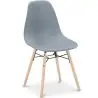 Buy Dining Chair - Scandinavian Design - Wooden Legs - Lumi Light grey 61559 home delivery