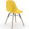 Buy Dining Chair - Scandinavian Design - Wooden Legs - Lumi Yellow 61559 in the Europe