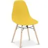 Buy Dining Chair - Scandinavian Design - Wooden Legs - Lumi Yellow 61559 - prices