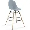 Buy Scandinavian Design Bar Stool - Wooden Legs - Lumi Light grey 61560 home delivery